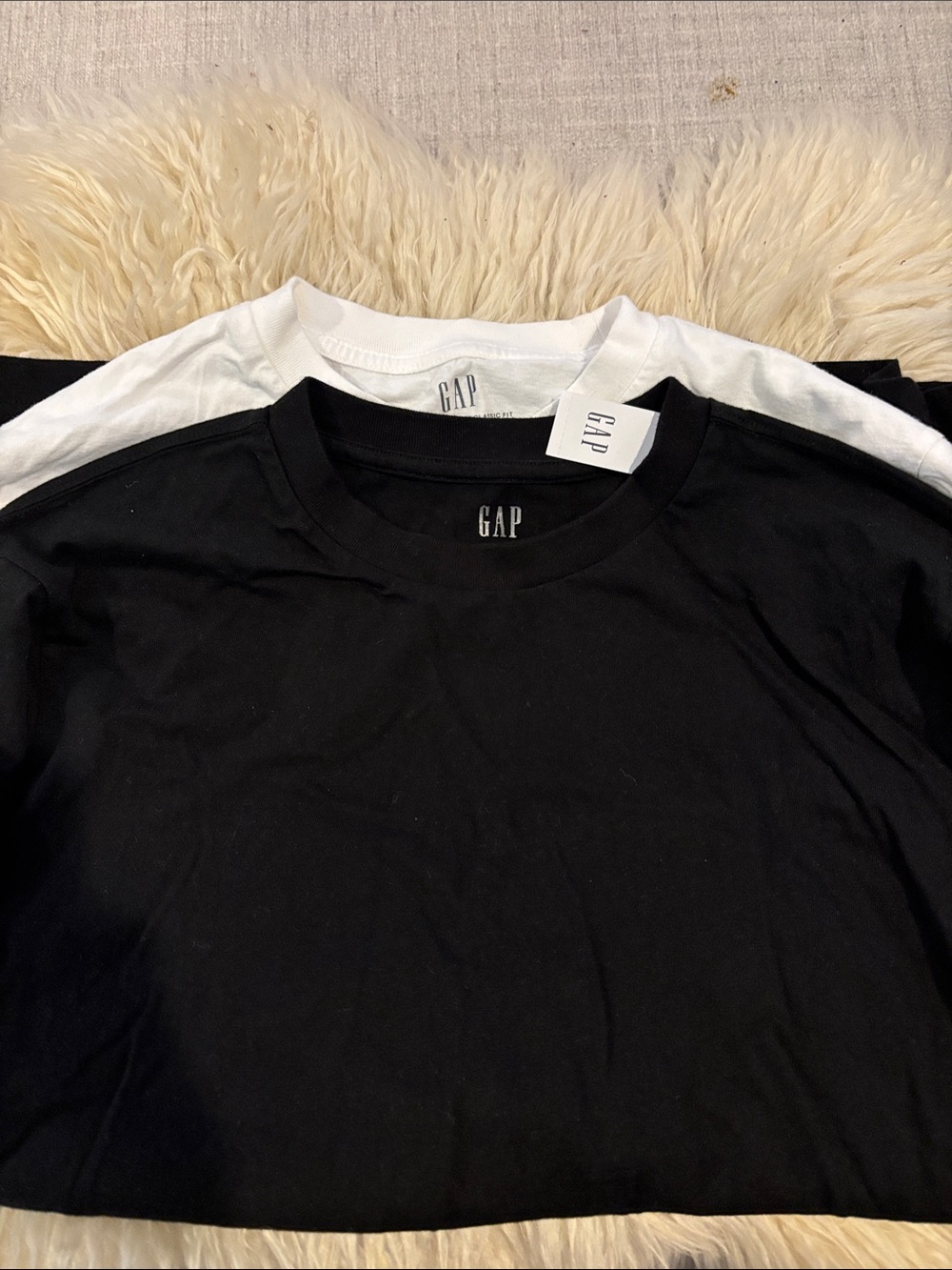 GAP Two-Pack Crewneck Tees - Black & White